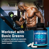 BASIC GREENS L Arginine Supplement for Men and Women (90 Tablets)