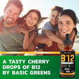 BASIC GREENS Vitamin B12 Sublingual (Vegan) 2 Fl Oz