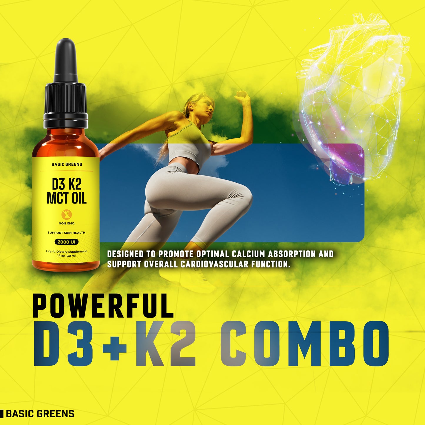 Vitamin D3 K2 Liquid Vitamin D Drops – Vitamin D3 K2 Liquid Supplement for Calcium Absorption Strong Bones, Immune & Mood Support for Adults & Overall Wellness, Sugar Free, VIT D3K2, Made in USA