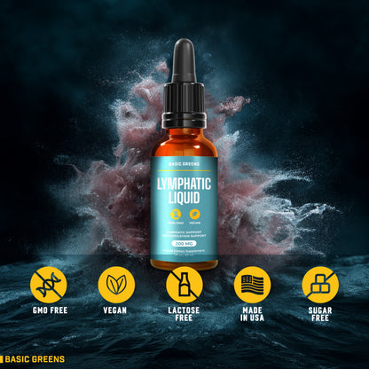 Lymphatic Support Liquid – Natural Immune Booster for Lymphatic Drainage, Fluid Balance, and Daily Cleanse, Easy - Absorb Liquid Formula for Wellness Support, 2 Fl Oz (Copy)