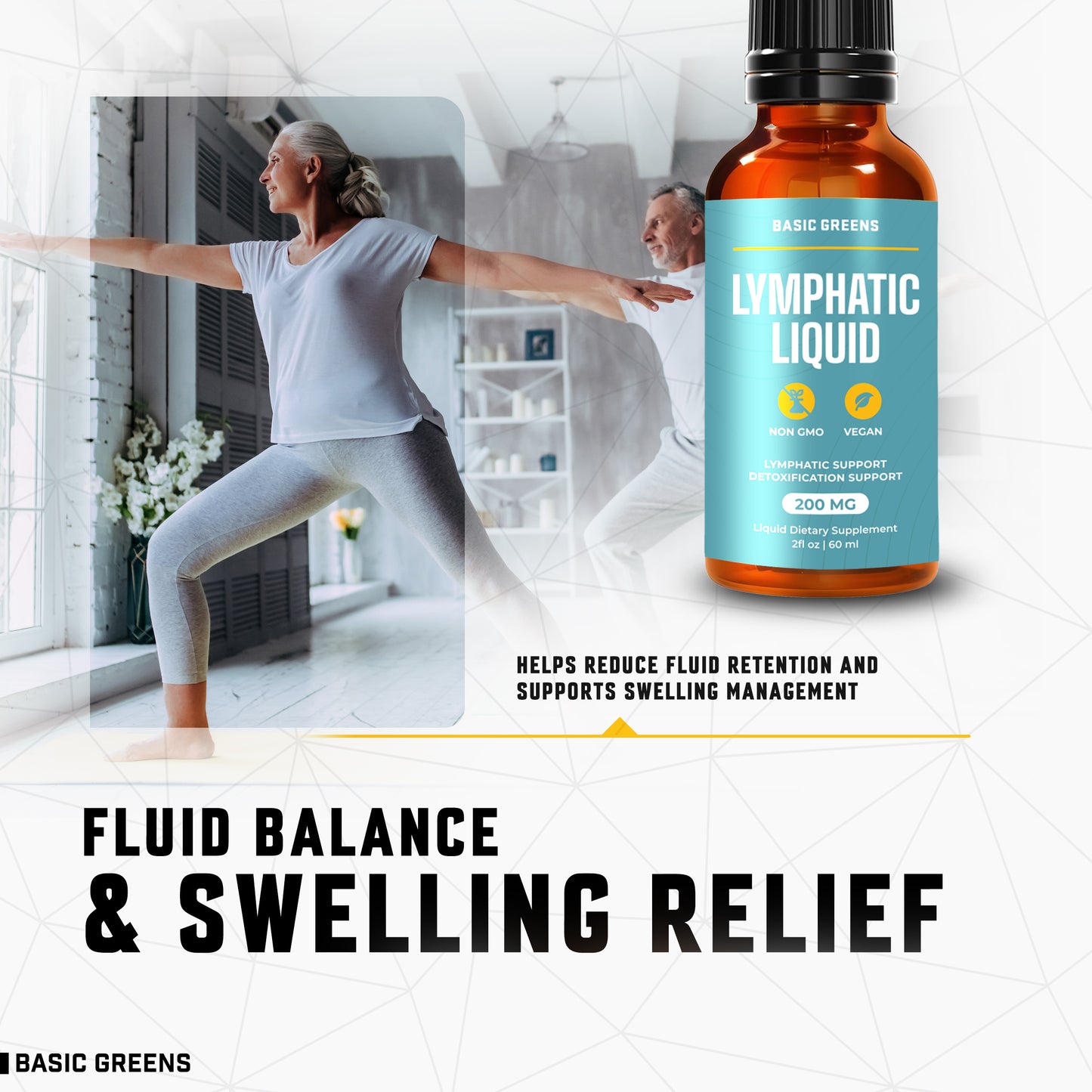 Lymphatic Support Liquid – Natural Immune Booster for Lymphatic Drainage, Fluid Balance, and Daily Cleanse, Easy - Absorb Liquid Formula for Wellness Support, 2 Fl Oz (Copy)