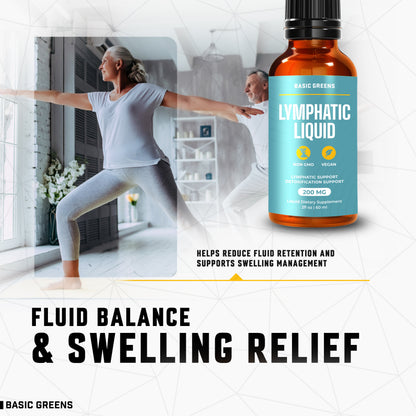 Lymphatic Support Liquid – Natural Immune Booster for Lymphatic Drainage, Fluid Balance, and Daily Cleanse, Easy - Absorb Liquid Formula for Wellness Support, 2 Fl Oz (Copy)